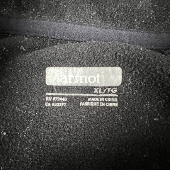 Marmot Polartec Insulated Quilted Puffer Vest Black XL Full Zip Pockets Gorp Ski - Picture 4 of 16